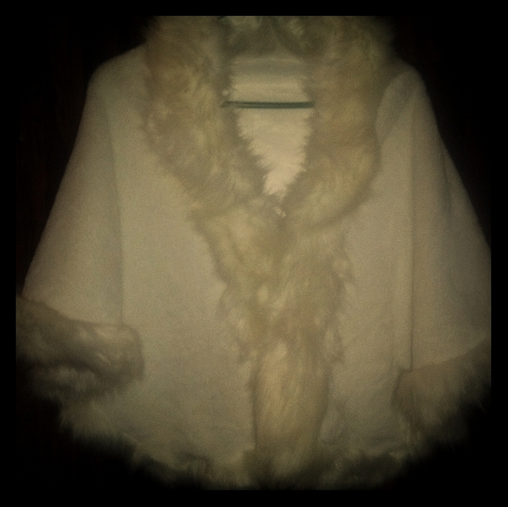 Faux fur stole